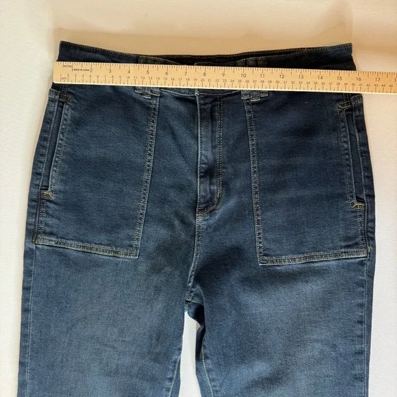 Pilcro Dark Blue Flare Jeans - Picture 11 of 13